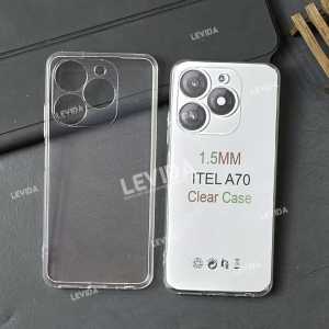 Itel A70 Itel A05S Itel P55 5G Itel A50 Premium Tpu 2.0mm Softcase Silikone Super Bening Clear Case Itel A70 Itel A05S Itel P55 5G Itel A50