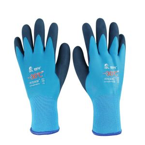 OKKFINE Cashmere Wool Winter Freezer Safety -30° Waterproof Thermal Insulated Work Gloves Labour Protection Glove