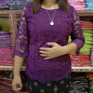 SHOOPY BLUS SEMI PRANCIS /ATASAN BLUS RENDA Terlaris 2022/BLUS SEMI BROKAT BAHAN HALUS