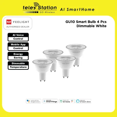 Yeelight GU10 Smart Bulb 4-piece set (1 Year + 6 Months* Local Warranty)