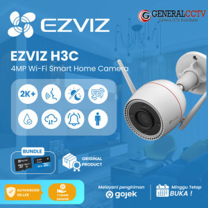 CCTV Ezviz H3C 4MP 2K⁺ Wi-Fi Smart Home Network Camera untuk Outdoor