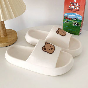 รองเท้าแตะผู้หญิง สไตล์เกาหลี รูปน้องหมี ใส่สบาย ยืดหยุ่น พื้นนุ่ม *พร้อมส่ง* แนะนำสั่งเพิ่ม 2 ไซส์