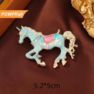 【PCWFKef】 Tòa án cổ điển phong cách men phi nước Đại Chiến tranh Ngựa trâm cài pins cho phụ nữ quần áo phụ kiện người đàn ông thời trang phù hợp với ve áo Corsage