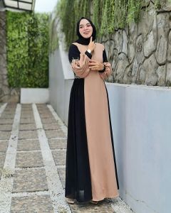 Abaya Maxi Dress & Full Furing & Full Ceruty: Desain Elegan & Nyaman
