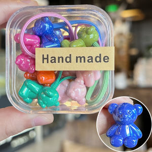 【1 For 1 】Hand Made Color Animal Hair Bands Childrens Hair Boxed Hair Rope Cute Girl Cartoon Band