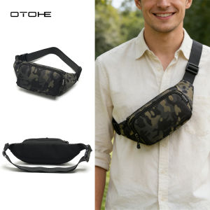 OTOHE Mens Waist Bag Sports Chest Bag Crossbody Bag Outdoor Cycling Bag Waterproof Bag Lightweight Casual Bag Fitness Bag Phone Bag Versatile Fashion Chest Bag Travel Bag