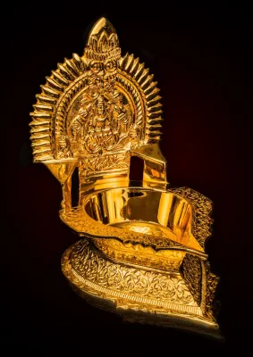 SRI GANESH GOLD PLATED KAMATCHI VILAKKU NEW SPECIAL