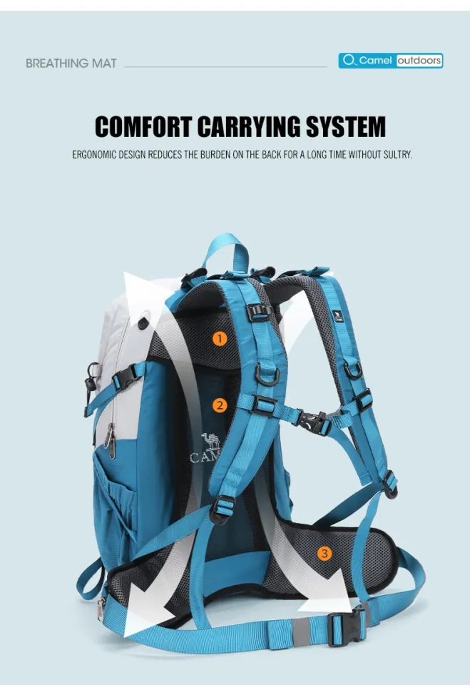 CAMEL Outdoor 40L Mountaineering Bag Hiking Waterproof Travel
