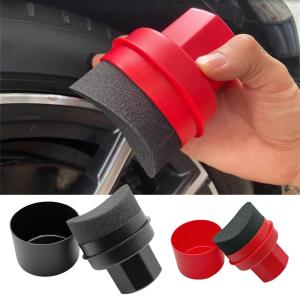 MD MOHS DIAGNOSTICS Car Tire Waxing Sponge with Lid Can Hold the Handle Easy Polishing Curved Tire Sponge Wipe Auto Cleaning Tool Detailing Brush