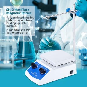(new) SH-2 Laboratory Hot Plate Magnetic Stirrer Dual Control Stir Bar 110V 220V