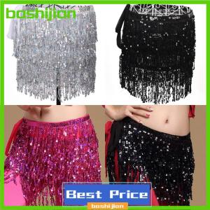 bashijian Trang phục múa bụng váy quấn hông tua rua tua rua váy quấn eo