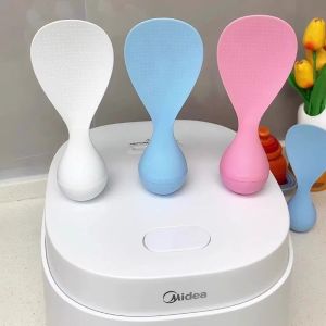 JJT Non-Stick Rice Spoon with Self-Standing Design for Easy Cleaning and Pot Protection