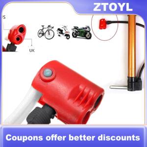【ZTOYL】 Bicycle bike cycle tyre tube replacement dual head air pump adapter valve