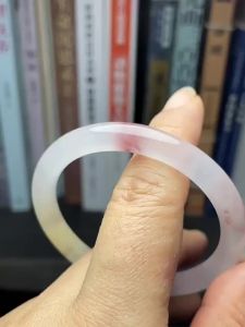 Boutique Gold Silk Jade Hami Violet High Ice Bottom Round Bar Bracelet Clove Purple Lotus Root Yellow Powder