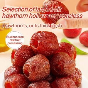 ⏰Intangible Cultural Heritage Craft🥇Seedless/Hollow Hawthorn/-Off Hawthorn/Preserved Fruit Snacks Childrens Snacks Seedless Hollow Hawthorn Fruit  Pregnant Women Ready-to-Eat Hollow Hawthorn Balls  Traditional Seedless Dried Hawthorn