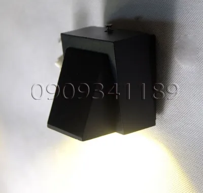 [HCM]Đèn gắn tường ngoài trời hiện đại hình chữ nhật vát hắt một đầuđèn hắt tường