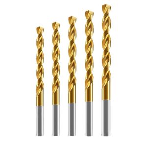 WAPKTY 10Pcs HRC55 Tungsten Carbide Drill Bit 1.0-2.0mm Tungsten Steel CNC Drill Bit Durable Nano Coated Metal Drilling Tool For Stainless Steel Drilling