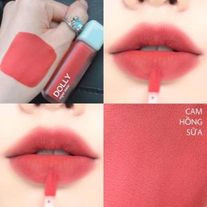 Son kem lì DOLLY SUPER Không Chì Cao Cấp chính hãng <Màu Cam Nâu>