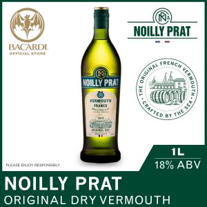 Noilly Prat Original Dry Vermouth - 1L / 100cl 18% ABV - Fortified Wine Cocktail Mixer