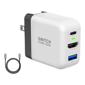 ฮับชาร์จไฟเคเบิล USB C สำหรับอุปกรณ์เล่นเกมและแล็ปท็อปให้การเชื่อมต่อ4K60Hz พลังงาน65W