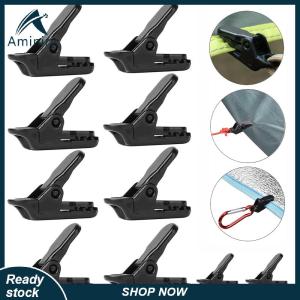 Aminiry[Love sports] 10Pcs Awning Clamp Tarp Clips Snap Hangers Tent Camping Survival Tighten Tool for Outdoor Camp Hike Camping Equipment Wholesale