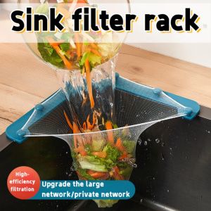 ตาข่ายกรองสารตกค้างในอาหาร ราคาถูกสุดๆ ชุดเครื่องล้างผลไม้/ผัก และที่กรองขยะ พร้อมไม้แขวนเสื้อ