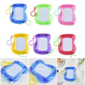 6PCS Travel Friendly Drawing Keychain Colorful Art Pad Key Magnetic Doodles Board Keychain Suitable for Children