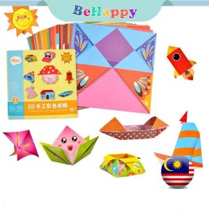 BeHappy 3D Cartoon Animal Origami Handcraft Paper Art 54 Pages  DIY Kids Fun Craft Toy  Chinese Version