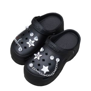 BL-8899-7 Sandal Baim EVA Rubber Import Sandal Fuji Tinggi 9CM Jibbitz Miumiu Fashion Wanita Terbaru