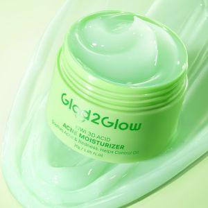 Glad2Glow Centella Salicylic Acid Acne Gel Cleanser - Kiwi 3D Acid Moisturizer Acne Prone Skin Friendly Meredakan Jerawat dan Kemerahan Kulit