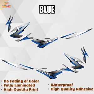 KAWASAKI BAJAJ CT 100 CUSTOM COLOR STOCK DECALS (WATERPROOF LAMINATED FADE PROOF)