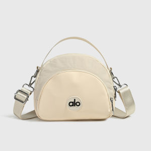 2026 New ALO Brown Textured Tote Bag Oversized Shoulder Handbag Lightweight Water Resistant Nylon Bag For Women Office Work Daily Commute Shopping
