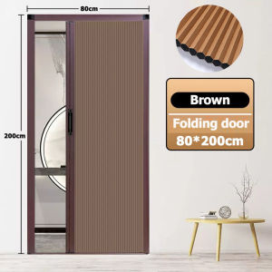 Honeycomb folding door Sliding door Aluminum alloy folding door Punch-free bathroom door