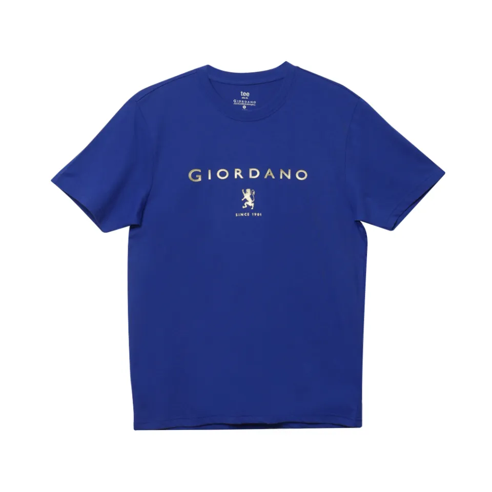 Giordano Logo Cotton Ladies Short-Sleeve Tee 09 Signature Black - Giordano  South Africa