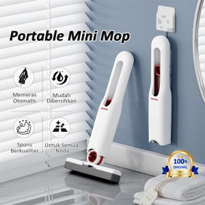 Mop Mini Portabel Multifungsi untuk Ruangan dan Mobil dengan Spons Berkualitas