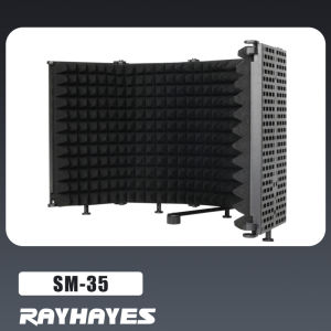 RAYHAYES Foldable Recording Studio Microphone Isolation Cover EVA High Density Sound Absorbing FoamPanel