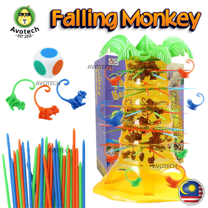 Avotech Falling Monkey Monkey Balance Game Skill Balancing Family