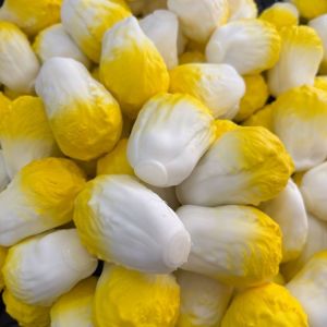 White Radish Squishy Stress Ball Vegetable Crunchy Squeeze Toy Soft Stress Relief Sensory Fidget Toys for Kids and Adults Relaxing Gifts