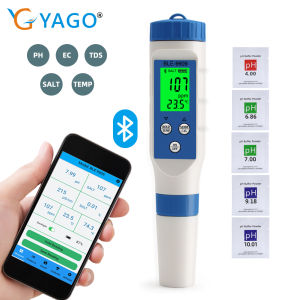 RCYAGO Bluetooth đo ph đo ec đo tds H2 độ mặn của nướcnhiệt kế đo nước bút máy đo đo PH Bluetooth vì nước uống bể cá nước cá hồ bơi nước kiểm máy ao máy đo ph