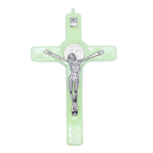 Christ Jesus for Cross Luminous Glow in the Dark Pendant Crucifix Ornaments Charm Necklace Making