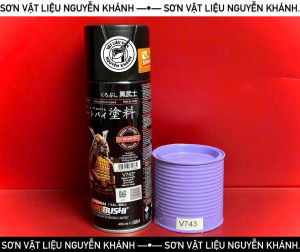 Sơn xịt Samurai V743 | Sơn Màu Tím Vespa 400ml | Sơn Xe Máy Ô Tô Nhựa Kim Loại Bám Dính Cao Siêu Bền