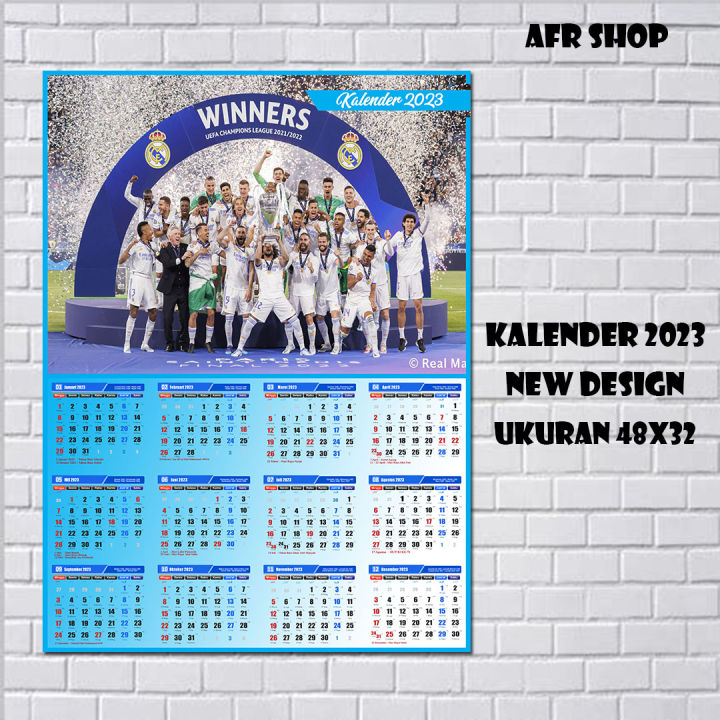 NEW KALENDER TAHUN 2024 TEMA BOLA DESAIN TERBARU KALENDER MURAH