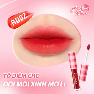 PINKFLASH WaterColor Son Tint Lì Công thức gốc nước Mềm mại thoáng mát Chống chuyển màu Chống thấm Độ ẩm Không gánh nặng Không bết dính Lâu trôi