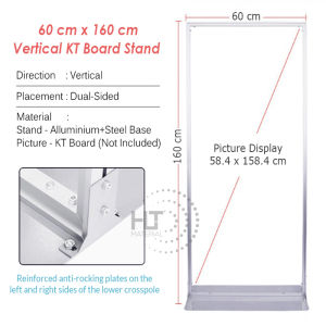 Vertical Floor 2 Sided KT Board Standing Advertising Poster Display Stand Door Type Aluminum Advertising Billboard Standee Display Stand
