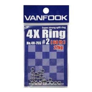VANFOOK SUPER STRONG SPLIT RING 4X RING ( 4R-75S )