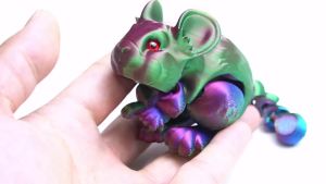 Generic 3D Printed Decorative Ornaments Model Flexible Joint Articulated Squirrel Ornament Surprise Fantasy Gift for Teens