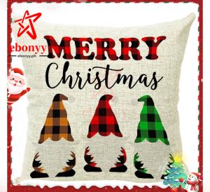 【COD】45cm*45cm(17.7inch*17.7inch)-Good Day Christmas Pillowcase Home Decor Throw Pillowcase