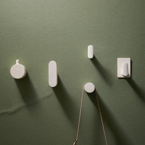 Milk White Wall Hook Bathroom Hook Hanger Robe Towel Clothes Hooks Zinc Alloy BrassBathroom Hardware2026