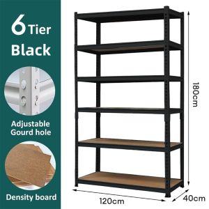 6 Tier Metal Boltless Rack Kitchen Organizer Storage Shelf Space Saver Multi Layer Shelving Rack for Home Kitchen Supplies and Storage Use
