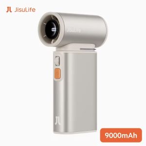 JISULIFE Ultra1 Handheld Fan 3-in-1 Portable Fan 9000mAh Rechargeable With Air Duster Function Mini Fan With 1-100 Speeds LED Display Outdoor Camping Metal Body